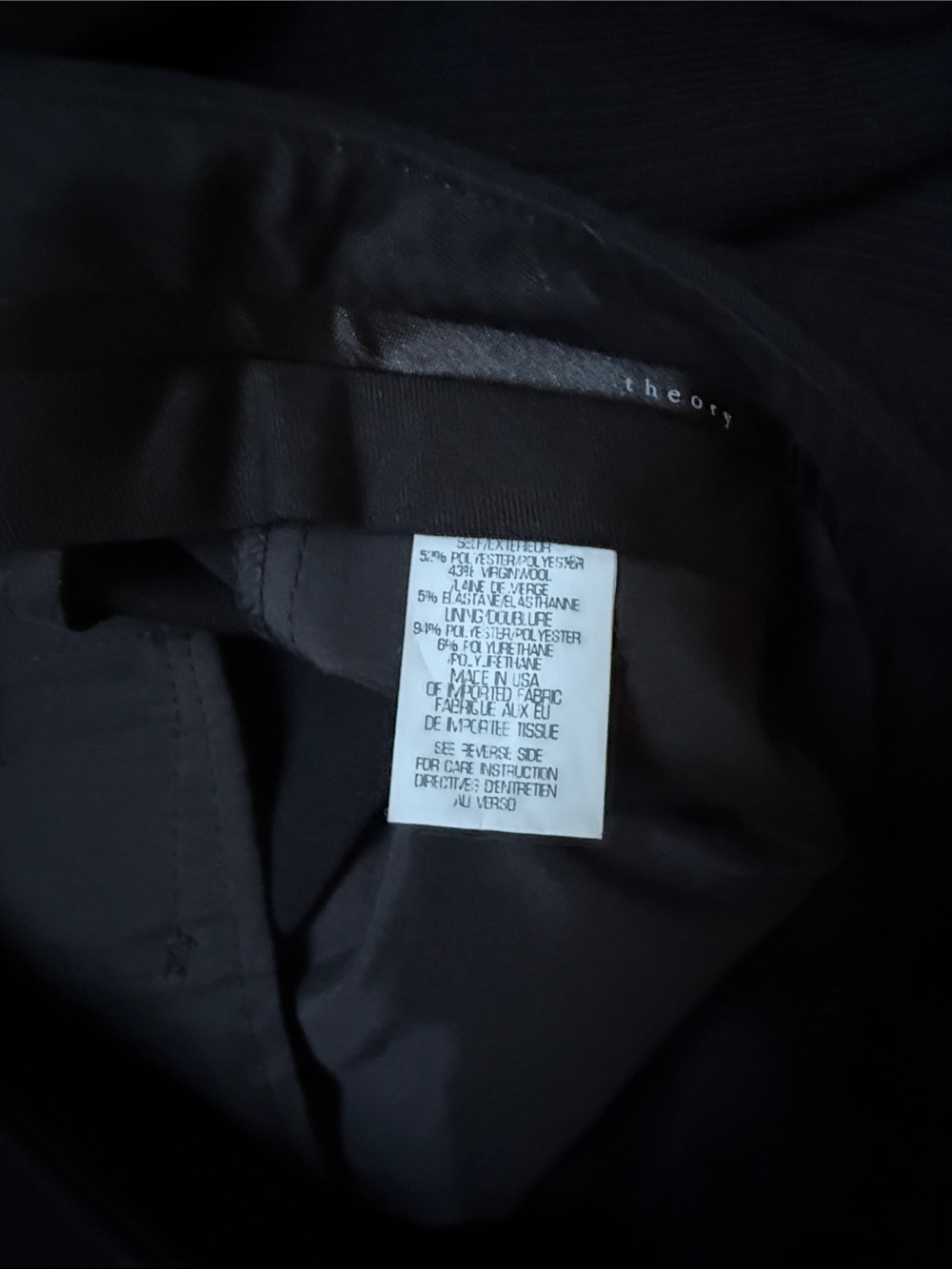 J. Crew Black Wide-Leg Dress Pants - Picture 4 of 4